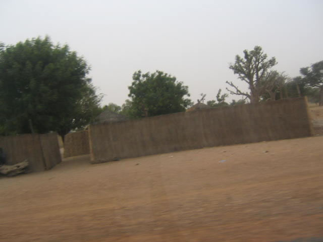 Village on the road to Gambia