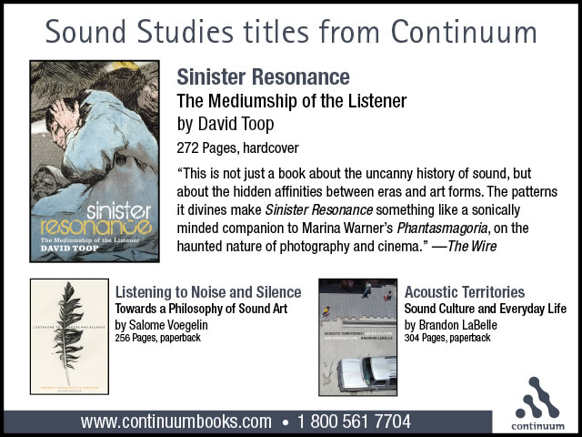 Sound Studies titles from Continuum
