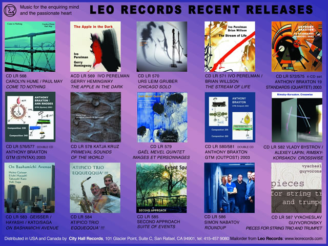 Leo Records Recent Releases